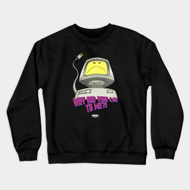 Edgar (Electric Dreams) Crewneck Sweatshirt by AndysocialIndustries